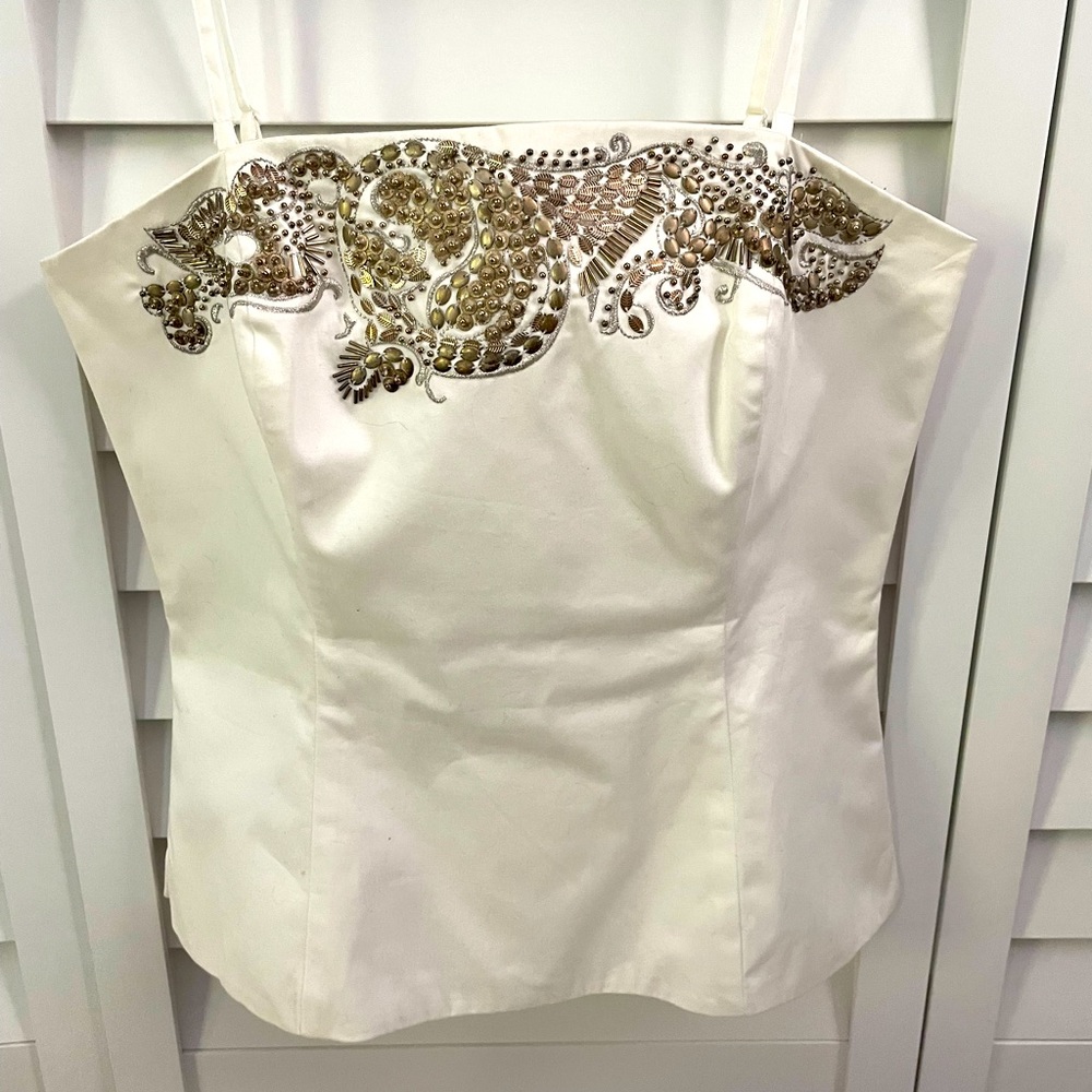 White House Black Market bustier corset top